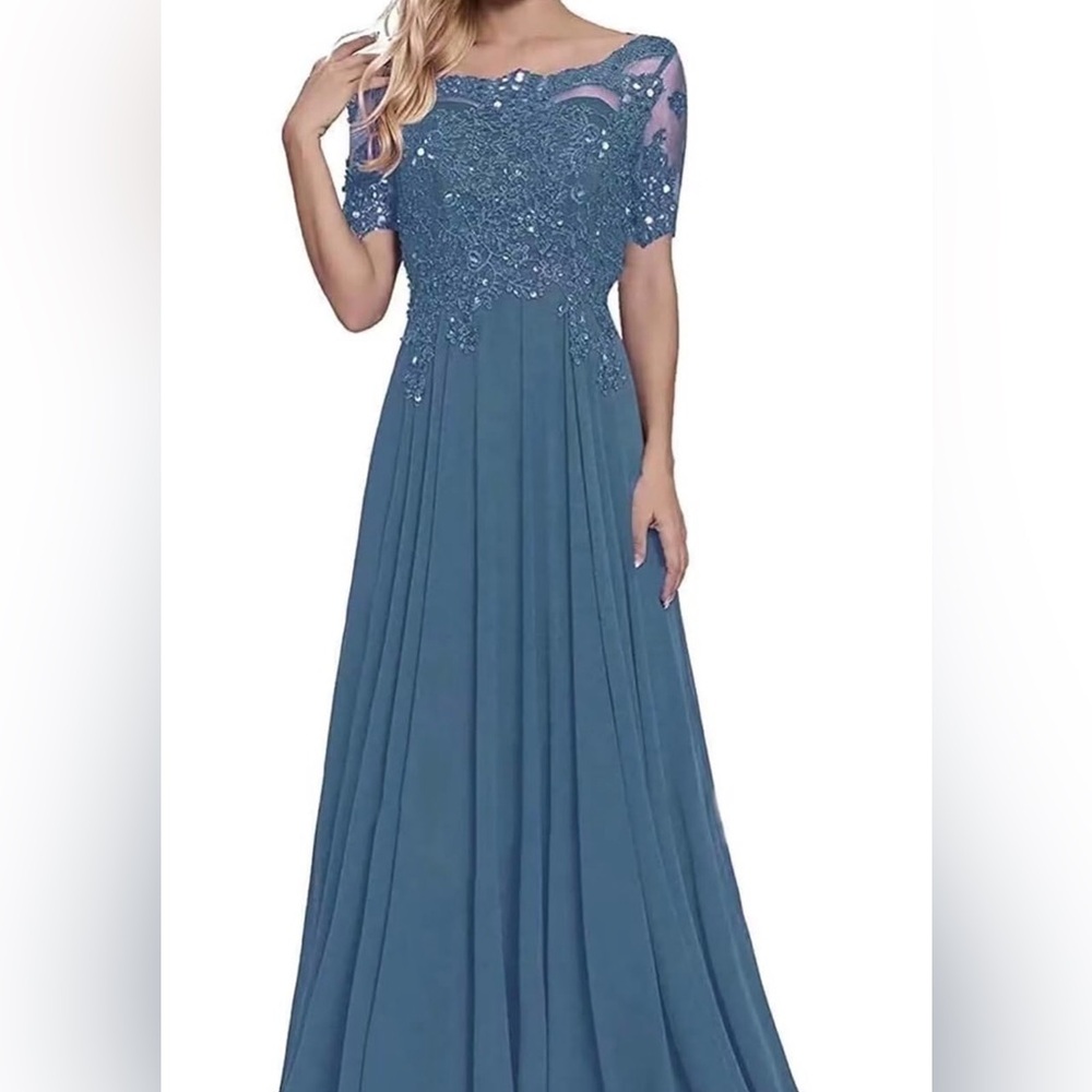 NWT Blue Lace Gown